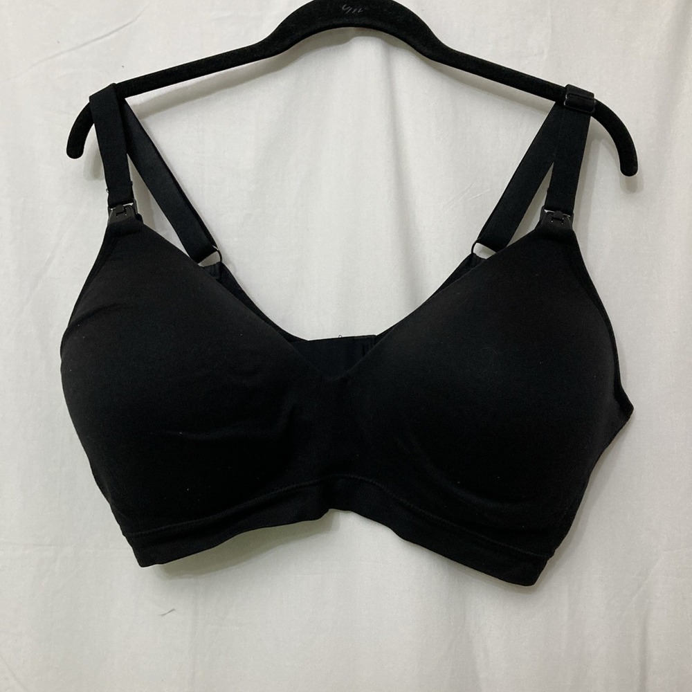 Joyspun Maternity Black Wireless Maternity & Nursing Bra - SZ XXXL
